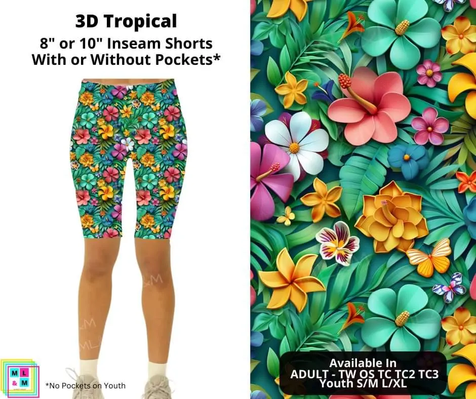 3D Tropical Shorts by ML&M