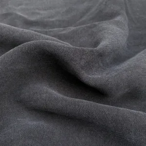 58" 100% Lyocell Tencel Gabardine Twill Faded Blue Gray Woven Fabric By the Yard