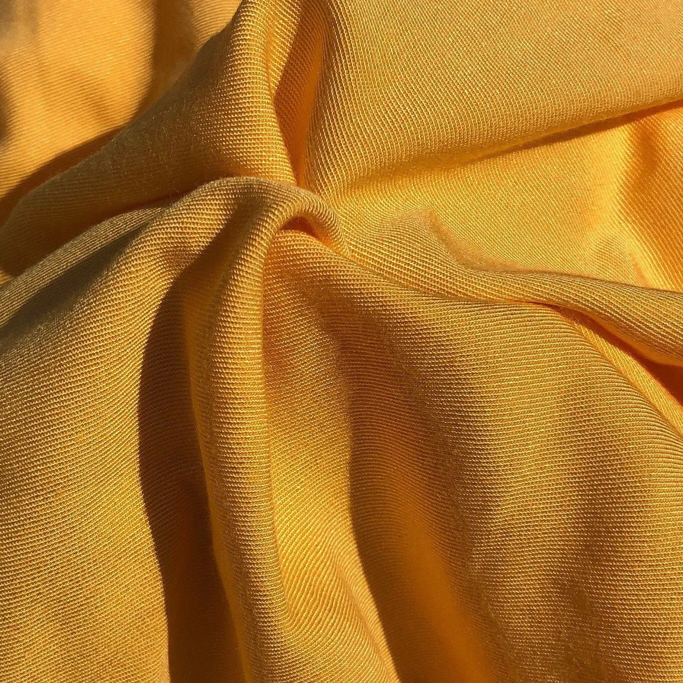 60" Butter Yellow 100% Lyocell Tencel Gabardine Twill Eco Friendly Medium Weight Apparel Woven Fabric By The Yard