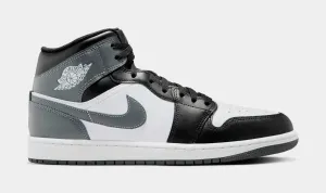 Air Jordan 1 Retro Mid Iron Grey Mens Lifestyle Shoes (Black/Iron Grey/White)