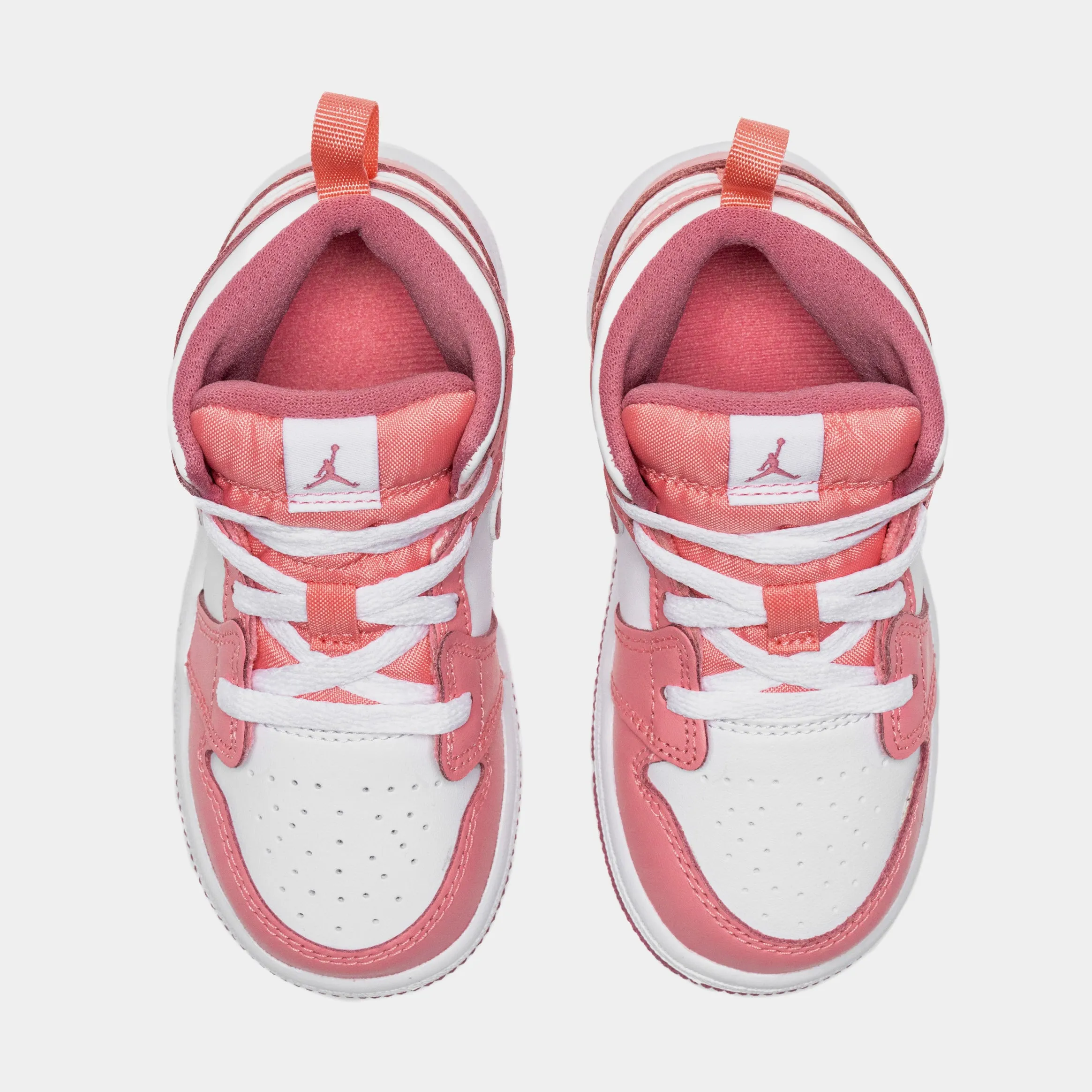 Air Jordan 1 Retro Mid Valentine's Day Infant Toddler Lifestyle Shoes (White/Pink)