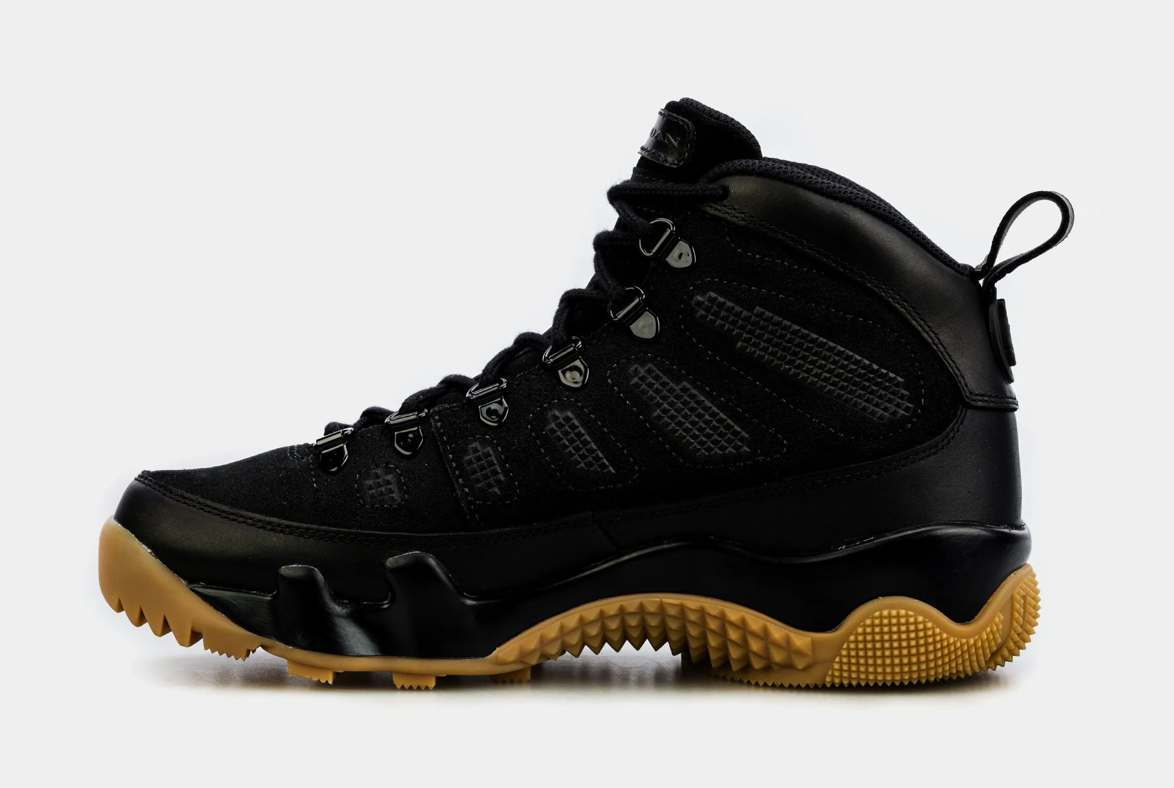 Air Jordan 9 Retro Boot NRG Black Gum Mens Lifestyle Shoes (Black/Brown)