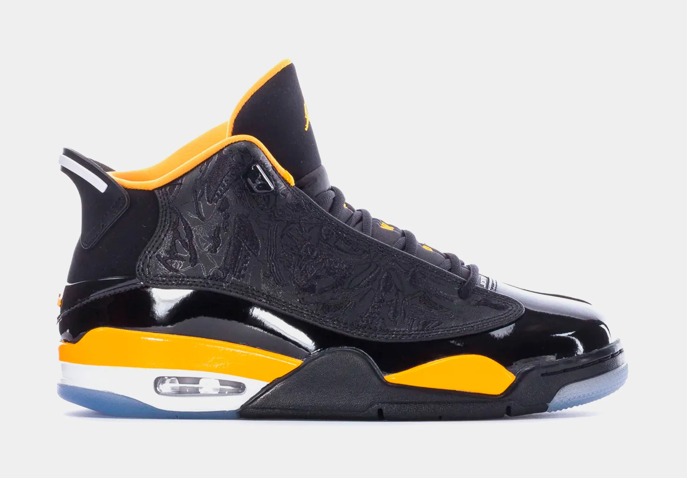 Air Jordan Dub Zero Black Taxi Mens Basketball Shoes (Black/Yellow)