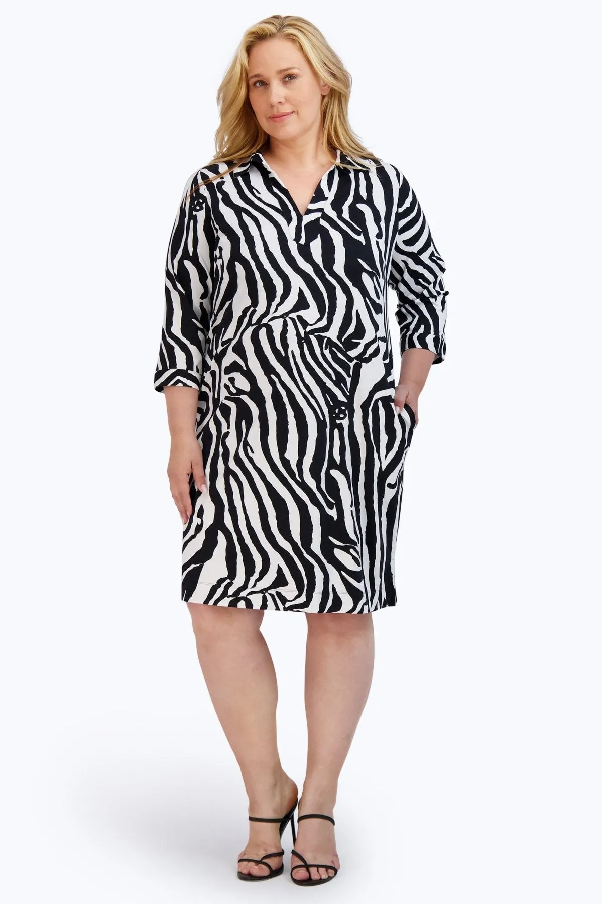 Angel Plus Zebra Jersey Dress