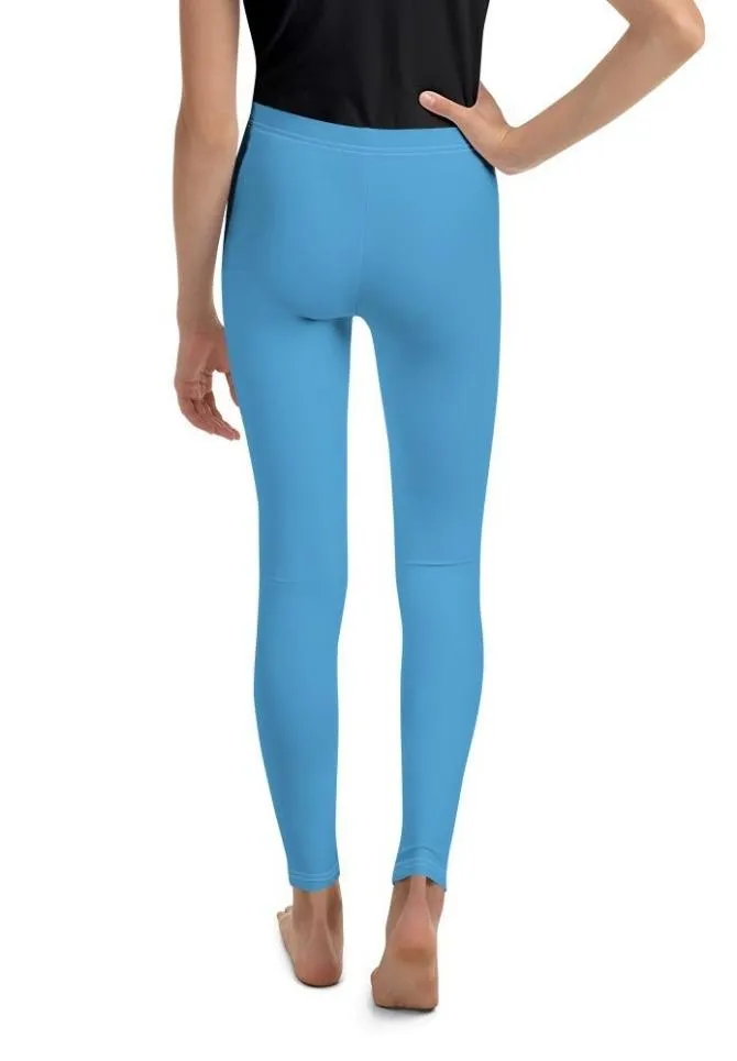 Azure Blue Youth Leggings