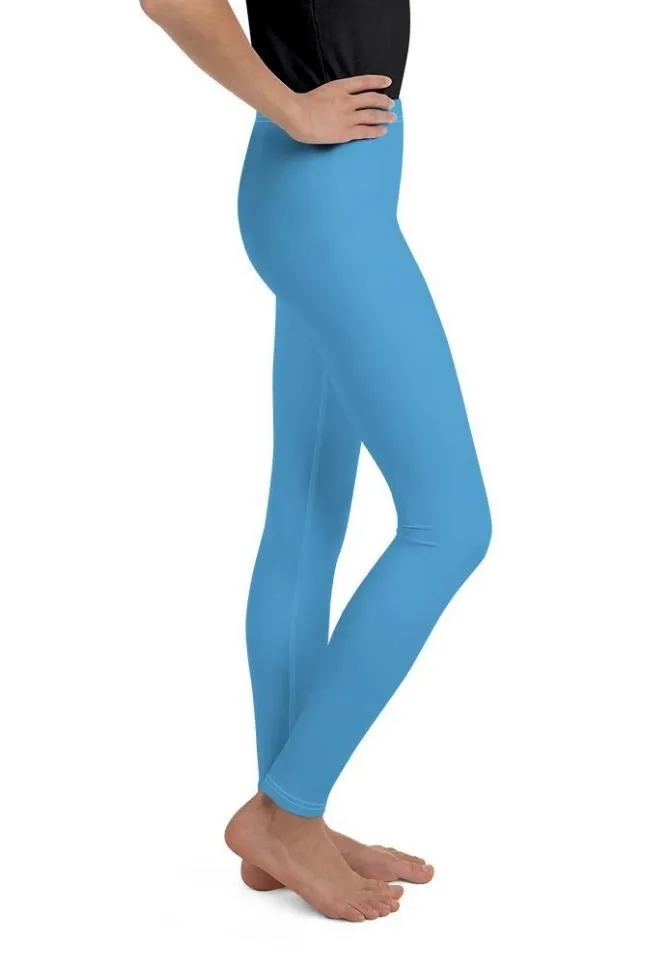 Azure Blue Youth Leggings