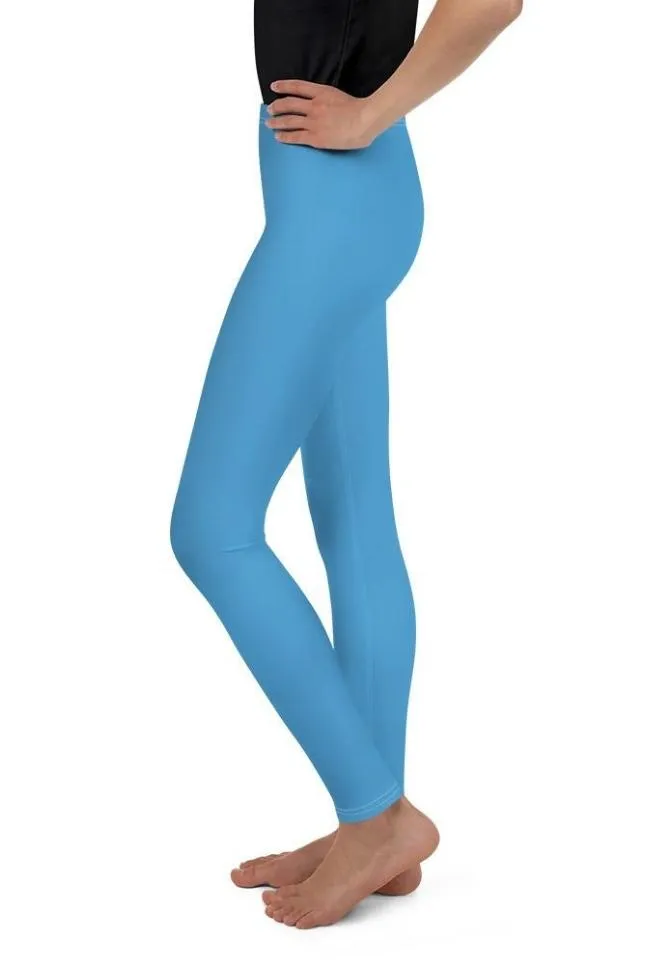 Azure Blue Youth Leggings