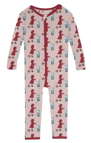 Baby Rose Little Red Let's Be Friends Print Convertible Sleeper with Zipper