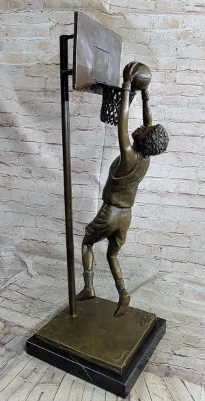 Basketball Player Athlete NBA Bronze Statue Sculpture Figurine Trophy Figure Art