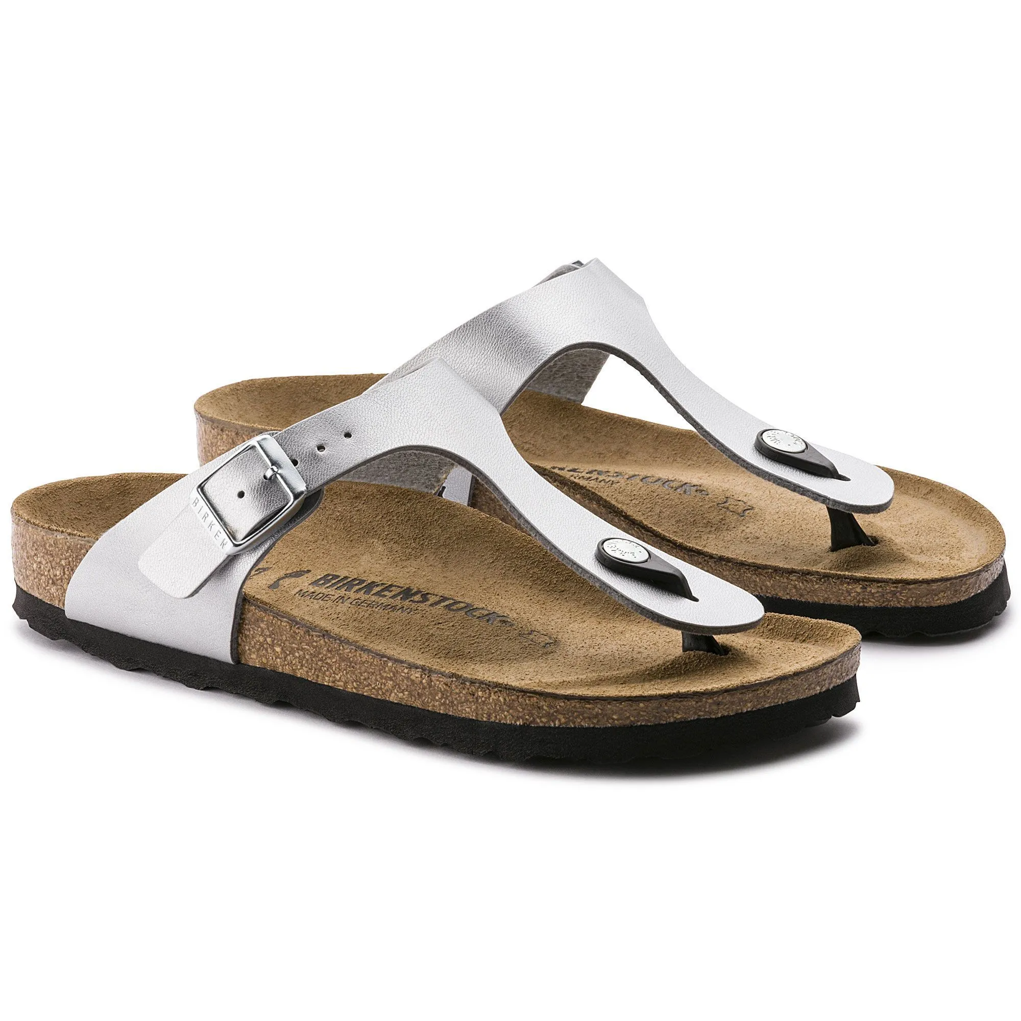 BIRKENSTOCK GIZEH SILVER BIRKO-FLOR