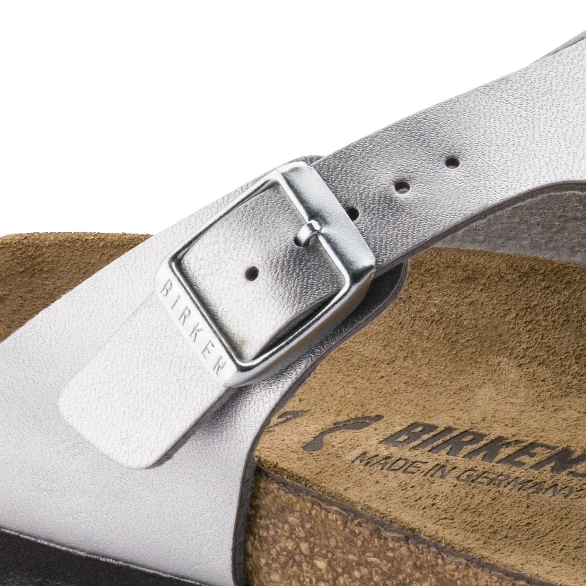 BIRKENSTOCK GIZEH SILVER BIRKO-FLOR