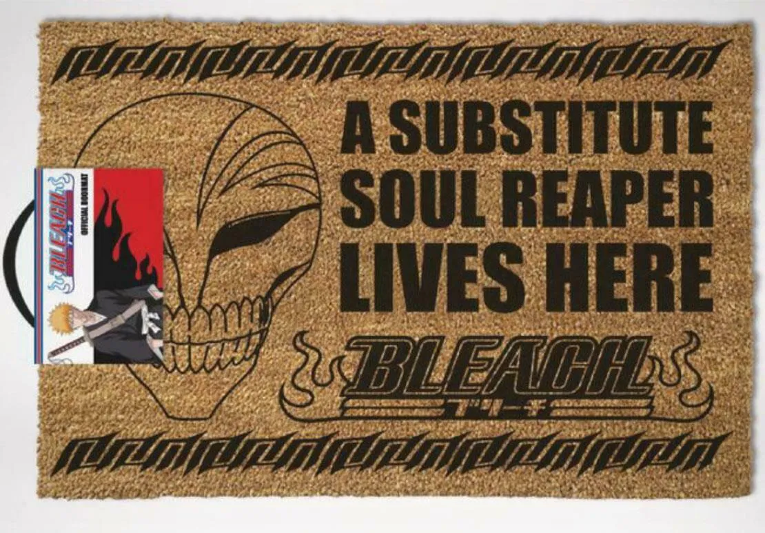 Bleach Soul Reaper Graphic Unisex Brown Coir Door Mat