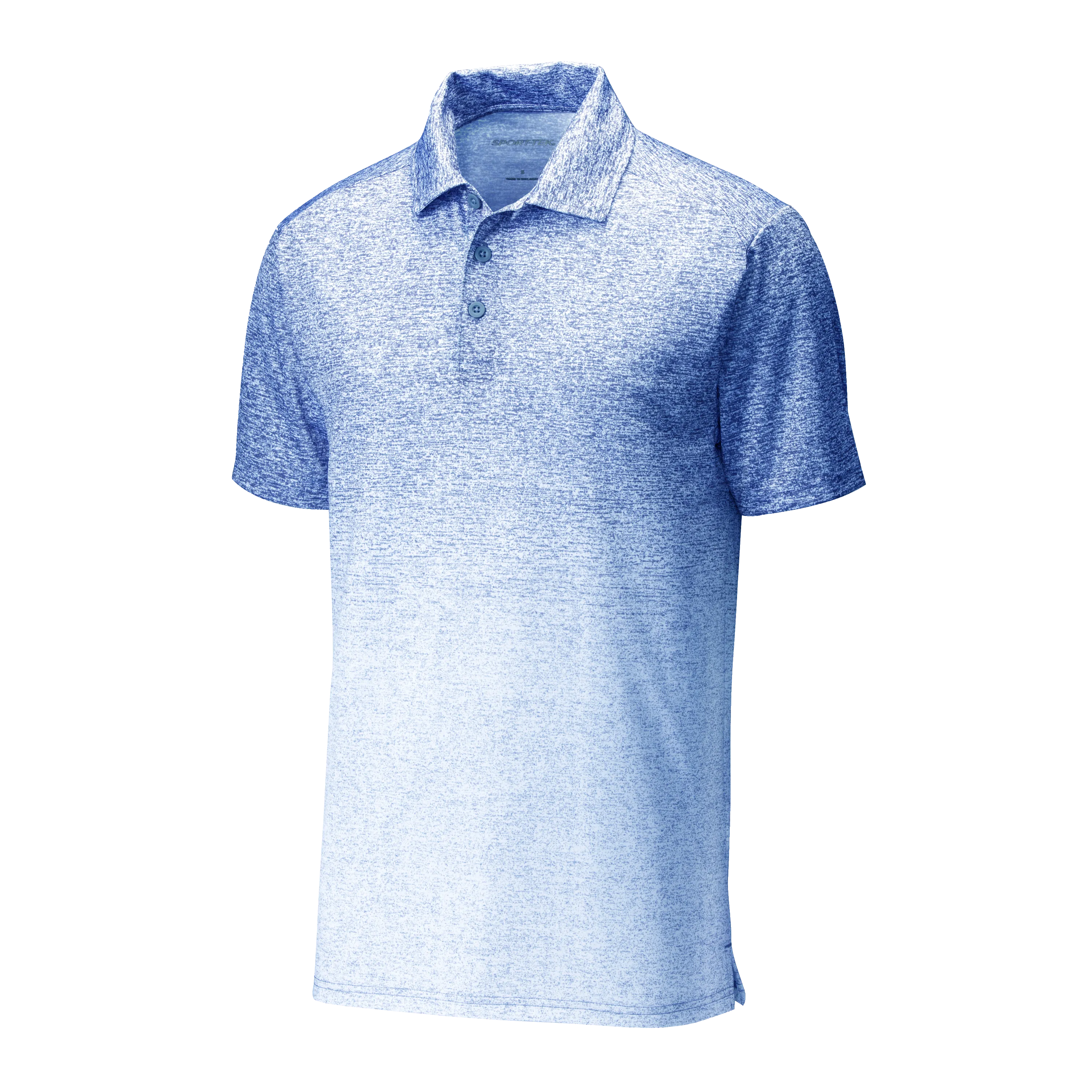 C1910 Mens Ombre Heather Polo