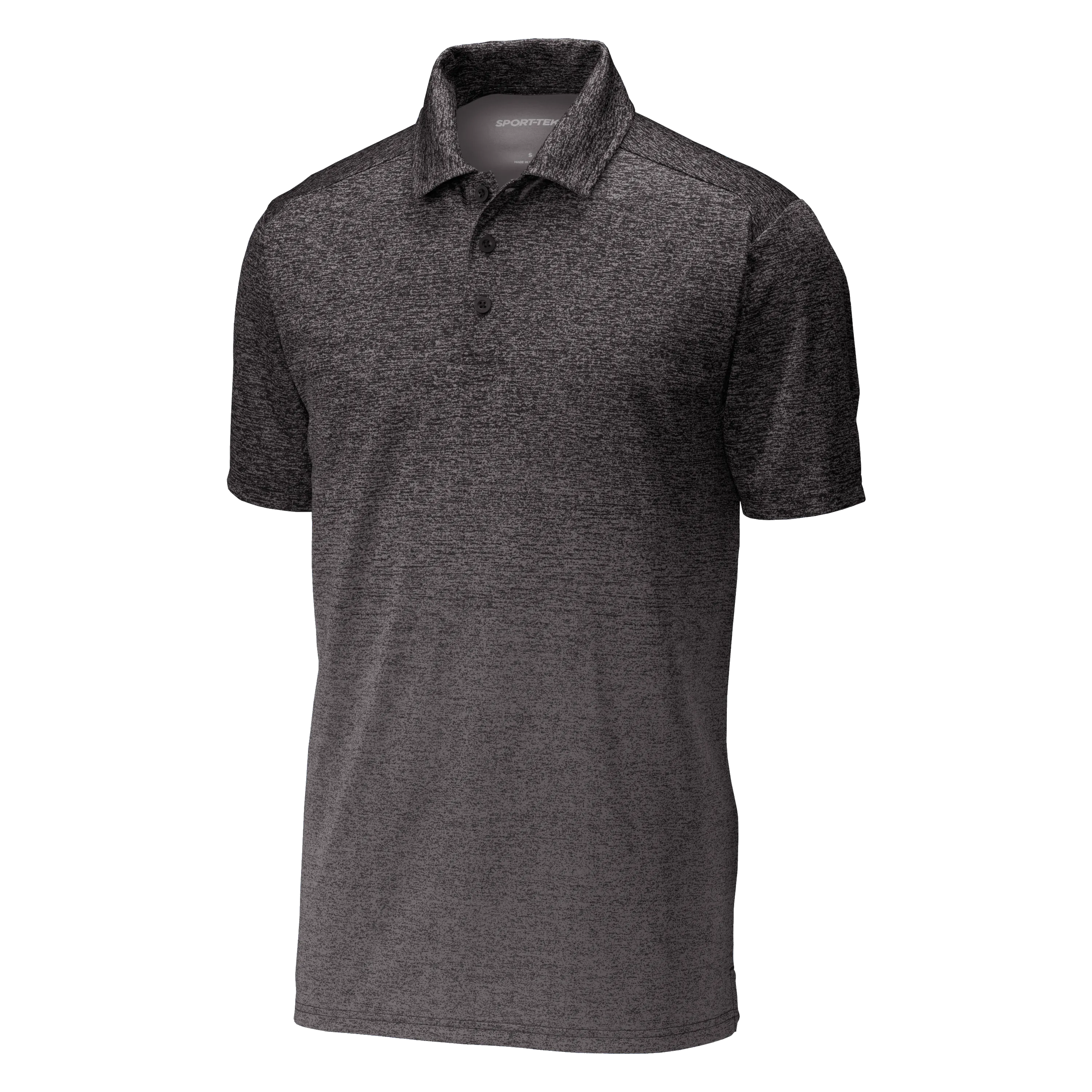 C1910 Mens Ombre Heather Polo