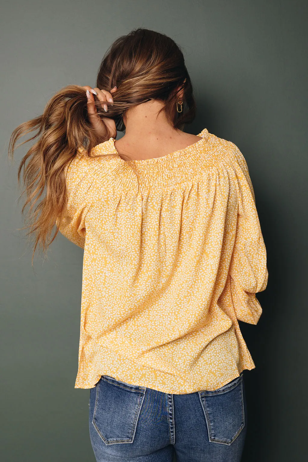 Carrier Off Shoulder Floral Blouse