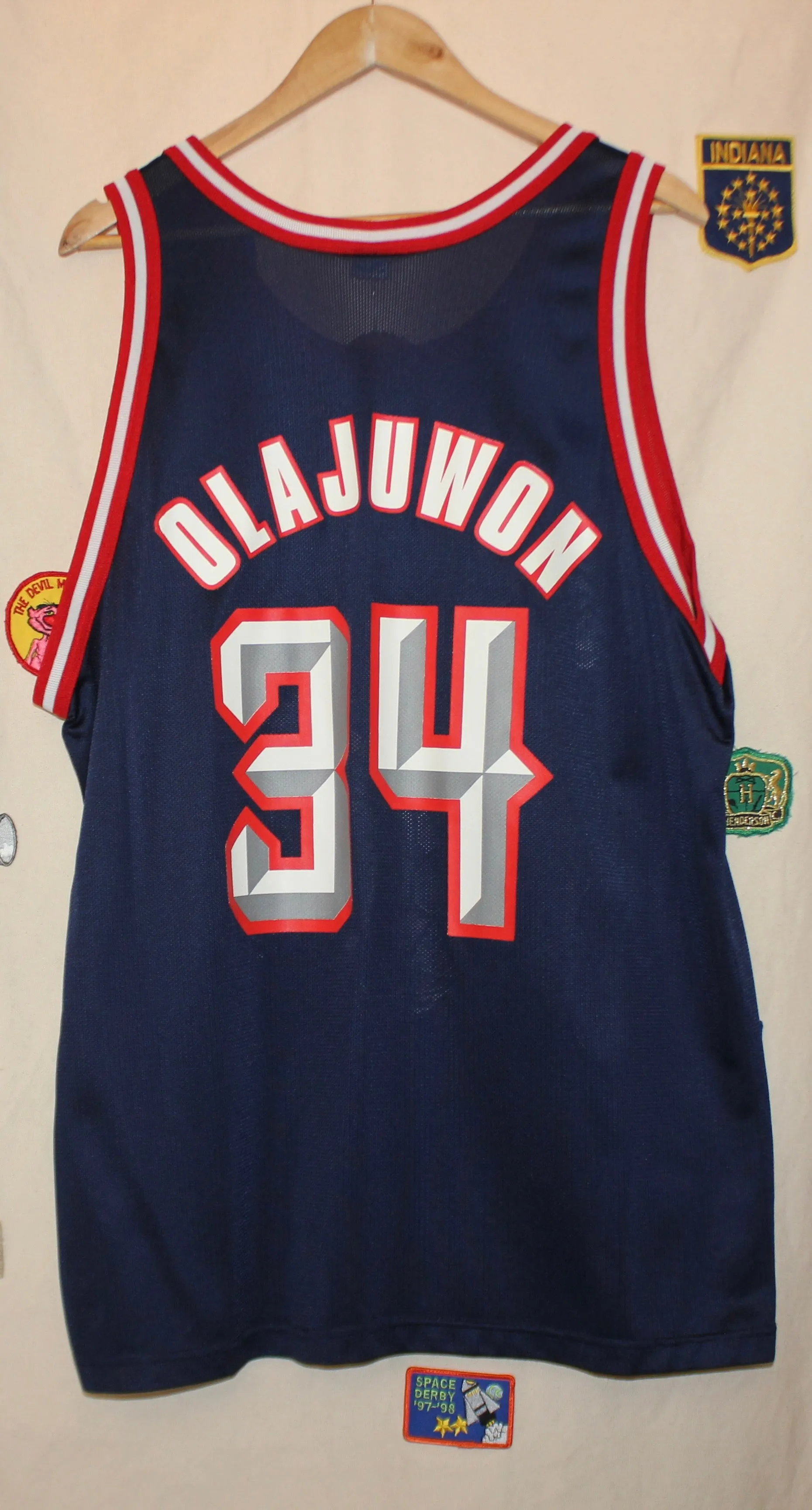 Champion Houston Rockets Hakeem Olajuwon Jersey: XL