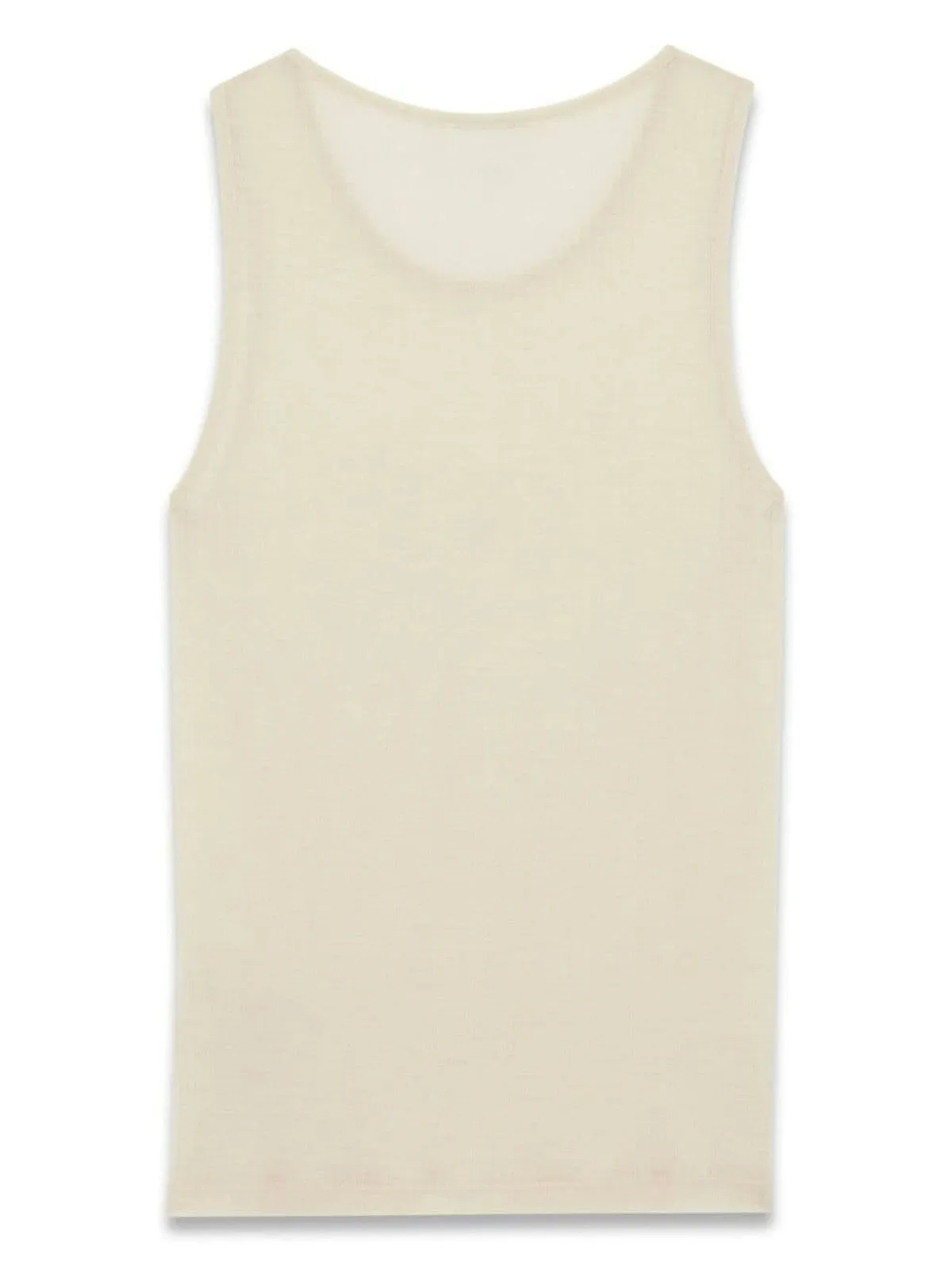 COTTON AND WOOL BLEND SLEEVELESS TOP