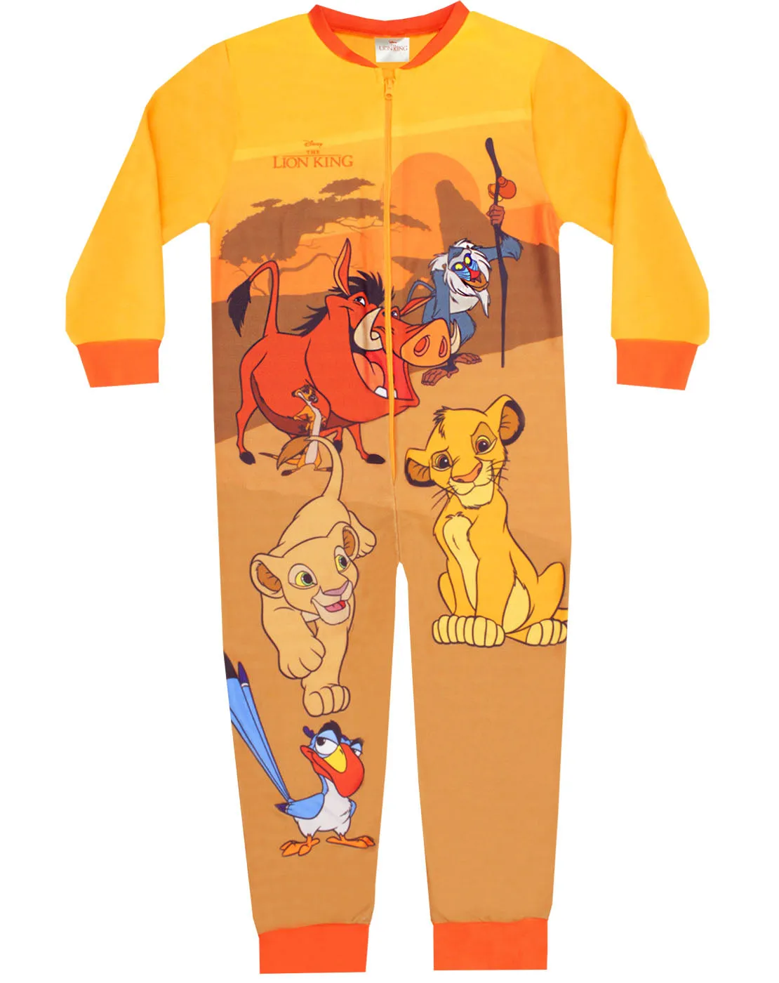 Disney The Lion King Simba and Nala Characters Boy's Onesie Kids Sleep Suit