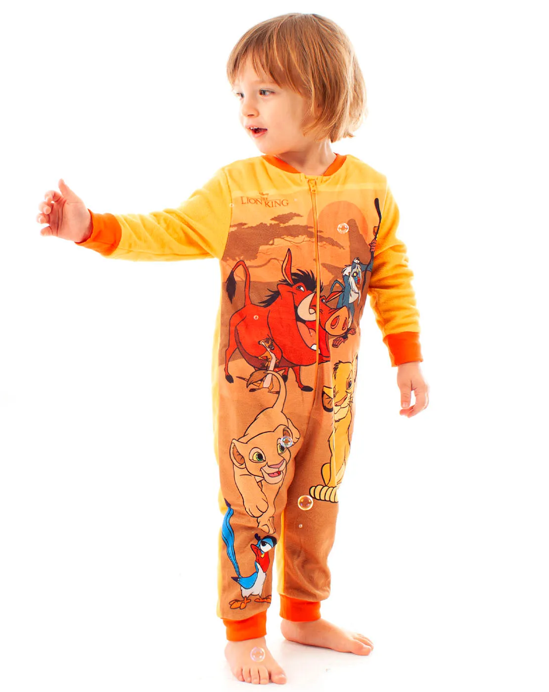 Disney The Lion King Simba and Nala Characters Boy's Onesie Kids Sleep Suit