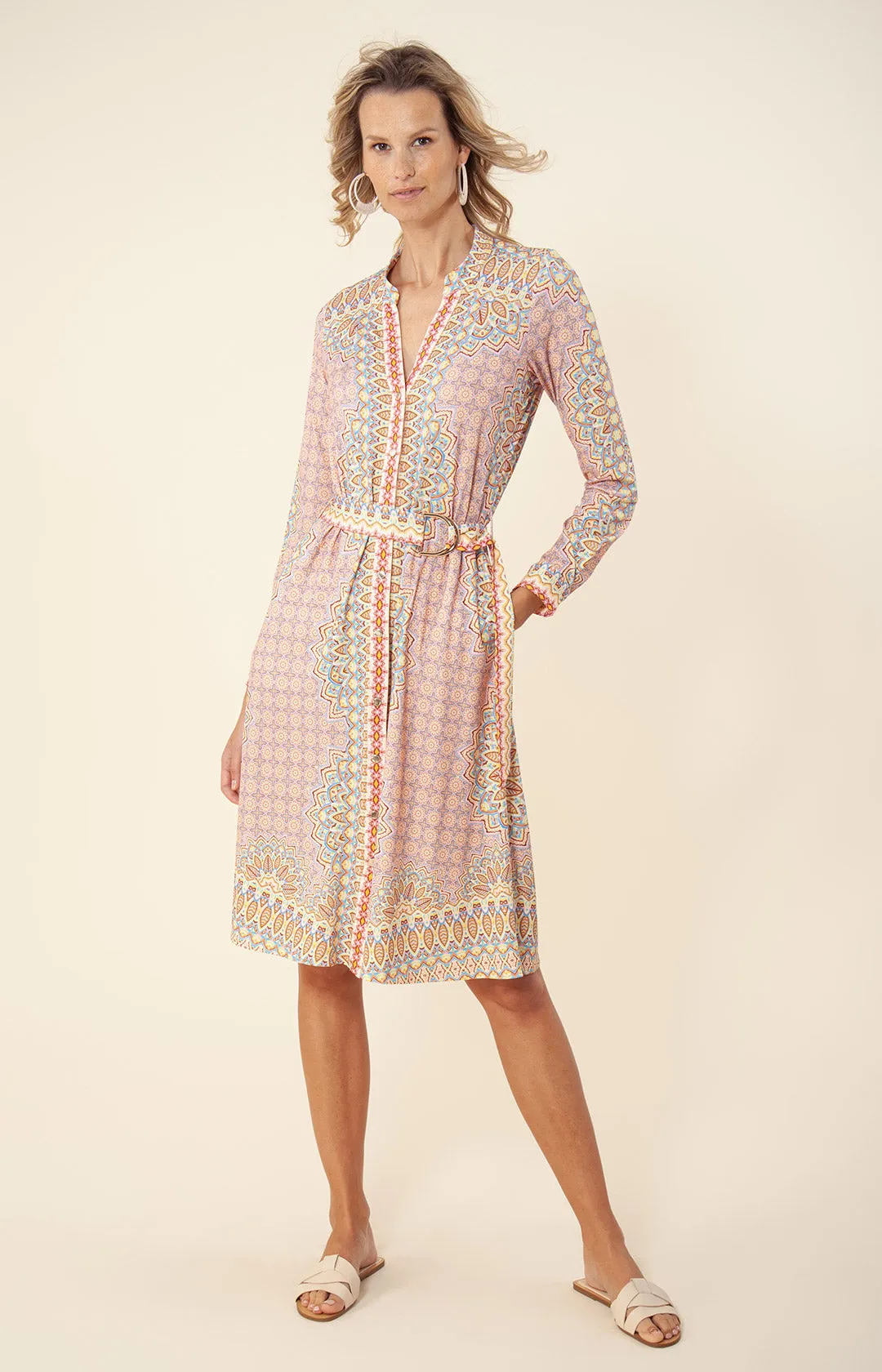 Emory Belted Jersey Dress