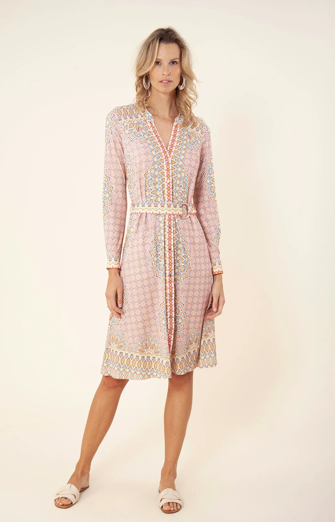 Emory Belted Jersey Dress