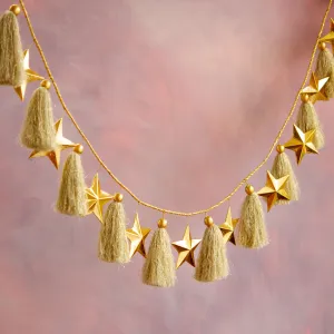 Gold Star Garland by Glitterville