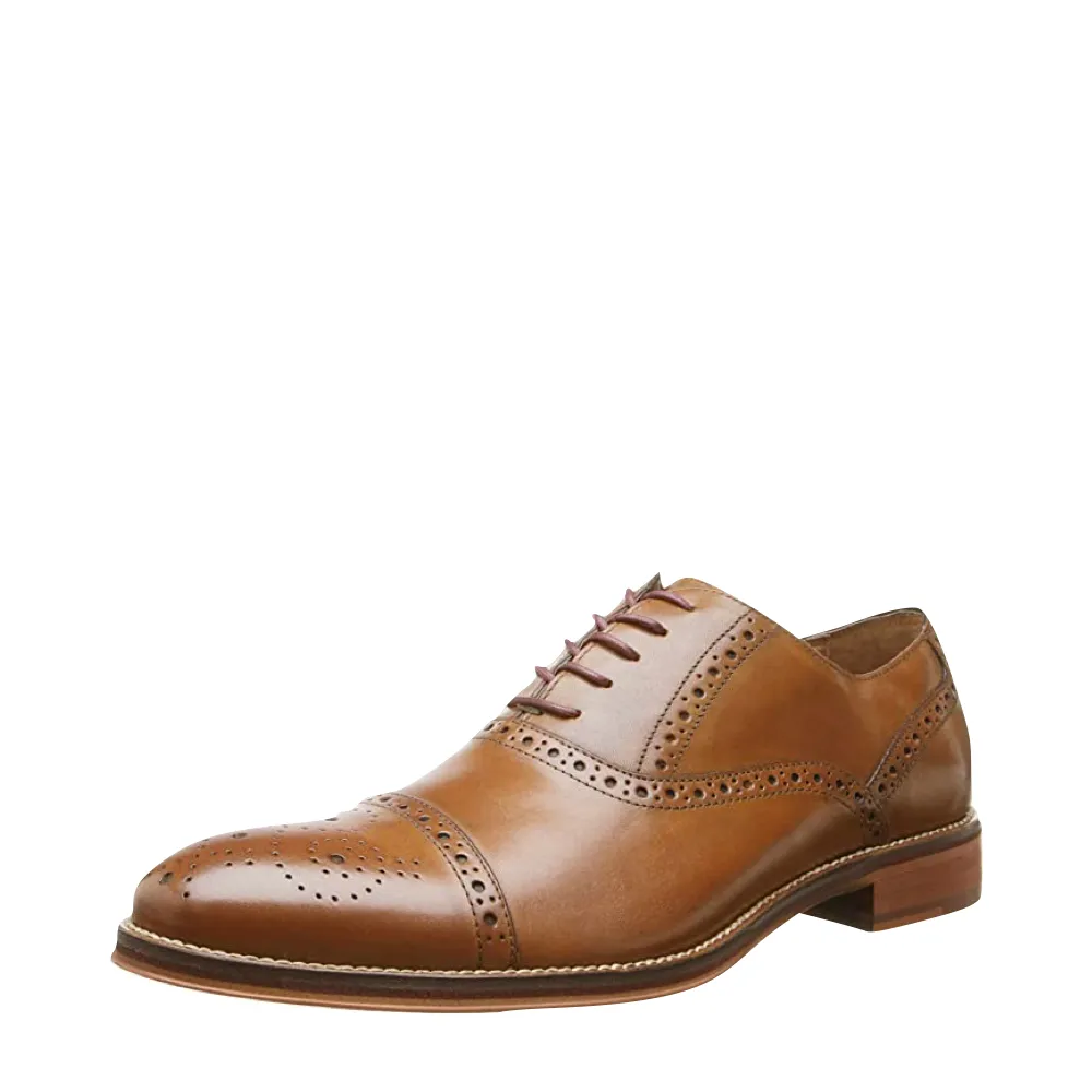 Johnston & Murphy Men's Conard 2.0 Cap Toe Oxford in Tan