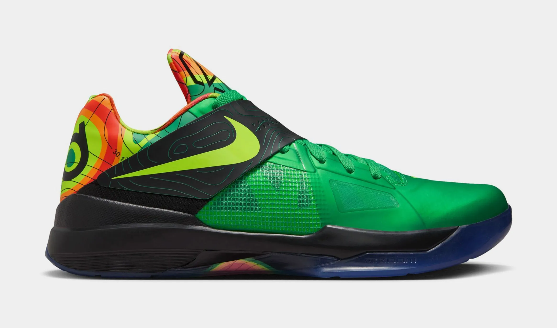 KD IV Weatherman Mens Basketball Shoes (Lush Green/Volt/Black/Team Orange) Free Shipping