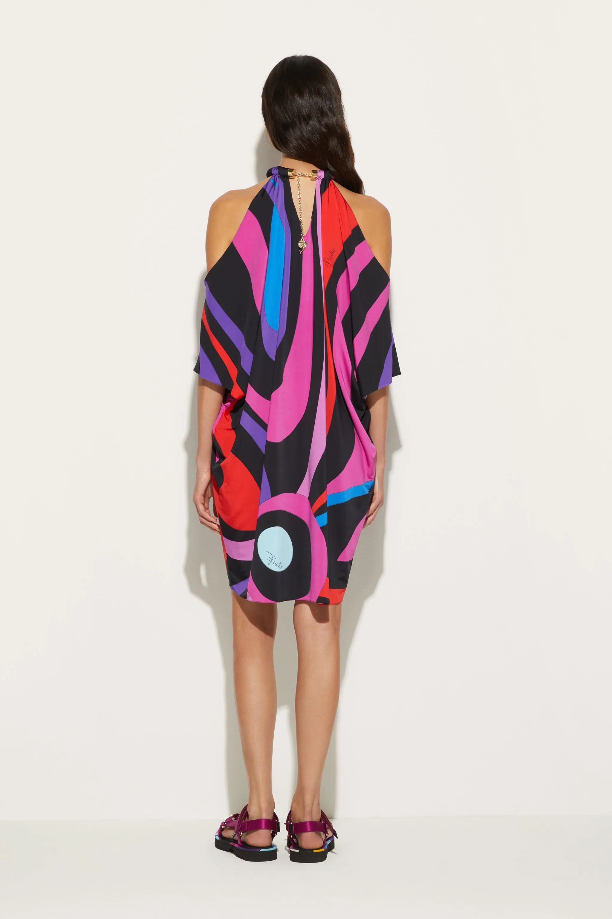 Marmo-Print Kaftan