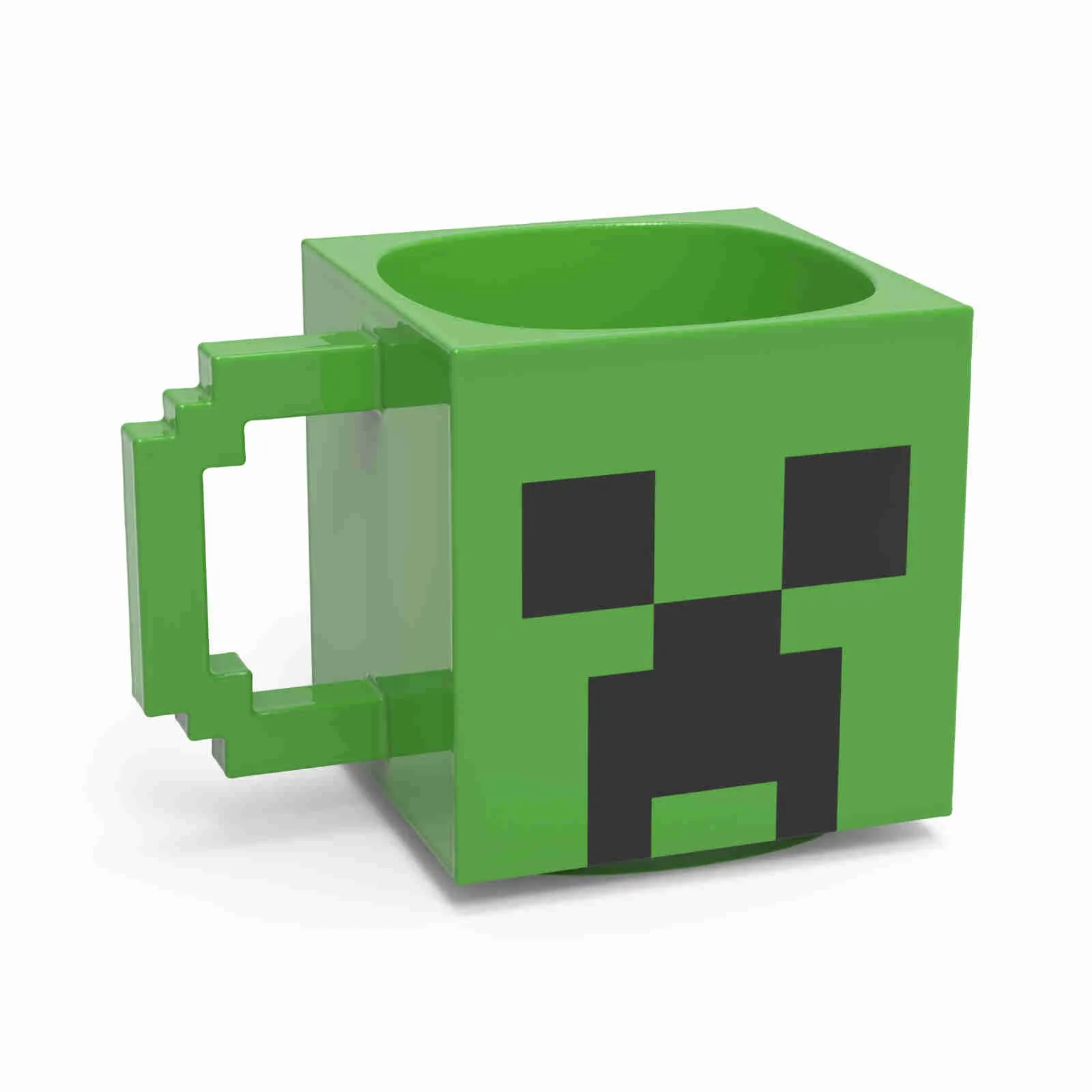 Minecraft Creeper Face Sculpted Green Mug 100% Ceramic