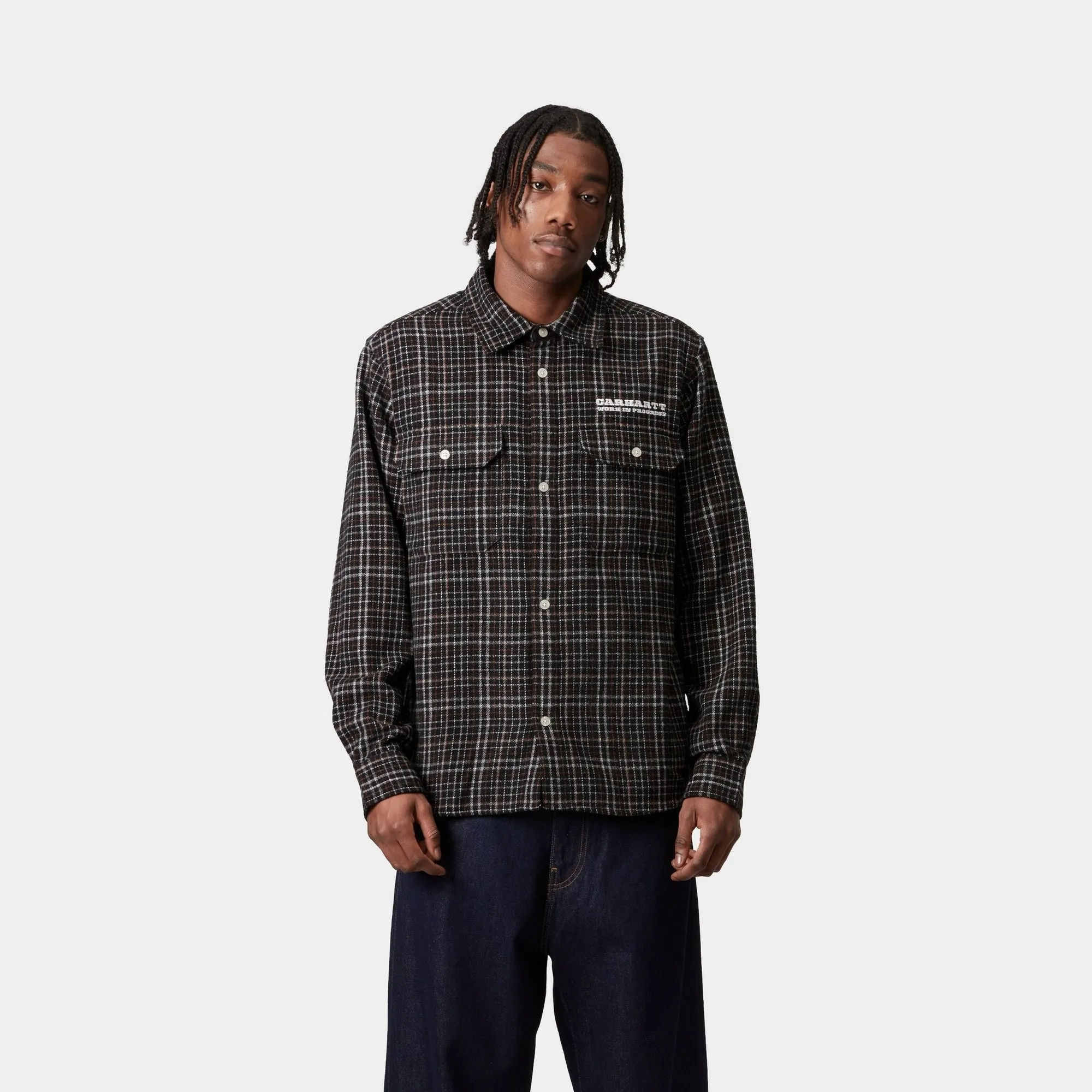 Runaway Millett Check Shirt | Black / Wax