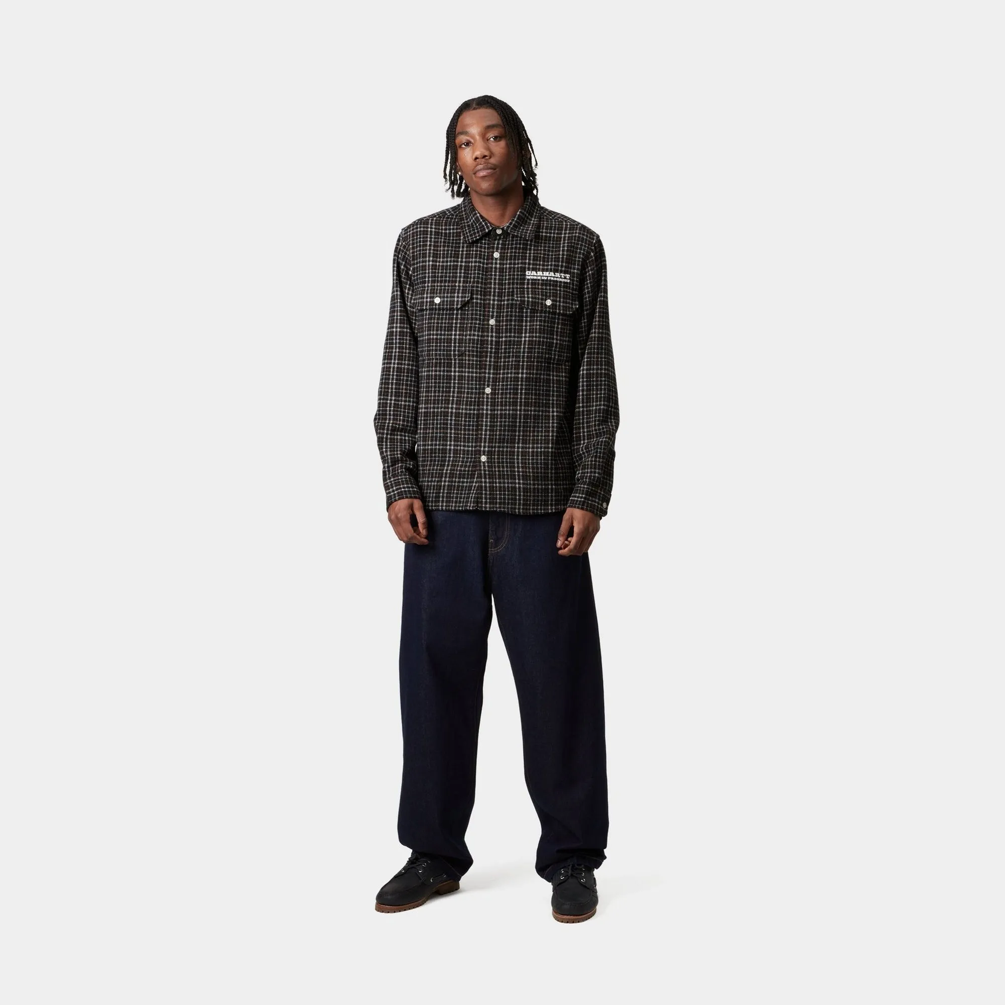 Runaway Millett Check Shirt | Black / Wax