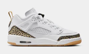 Spizike Low Grade School Lifestyle Shoes (White/Black/Metallic Gold)