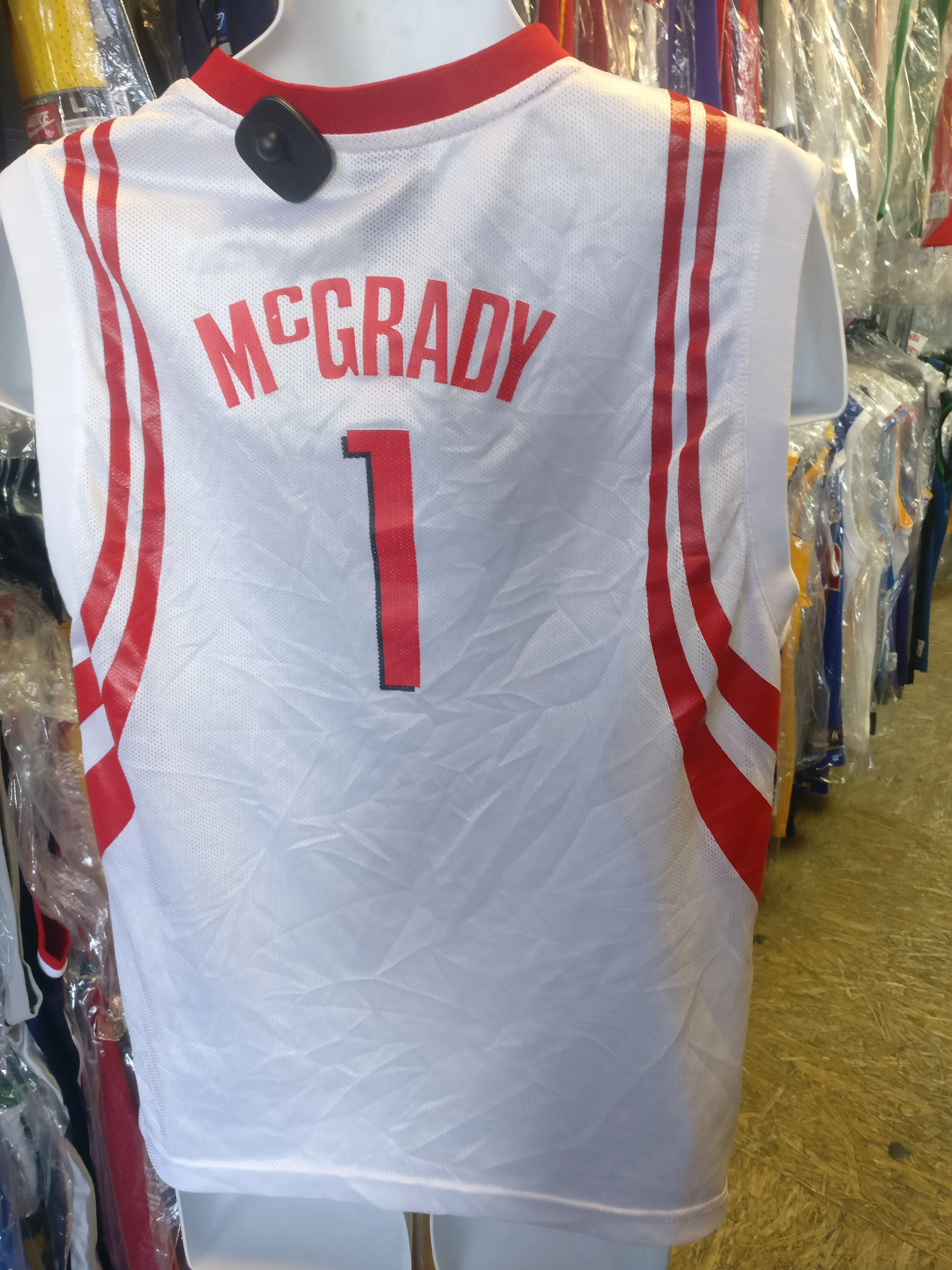 Vintage #1 TRACY McGRADY Houston Rockets NBA Reebok Jersey YXL