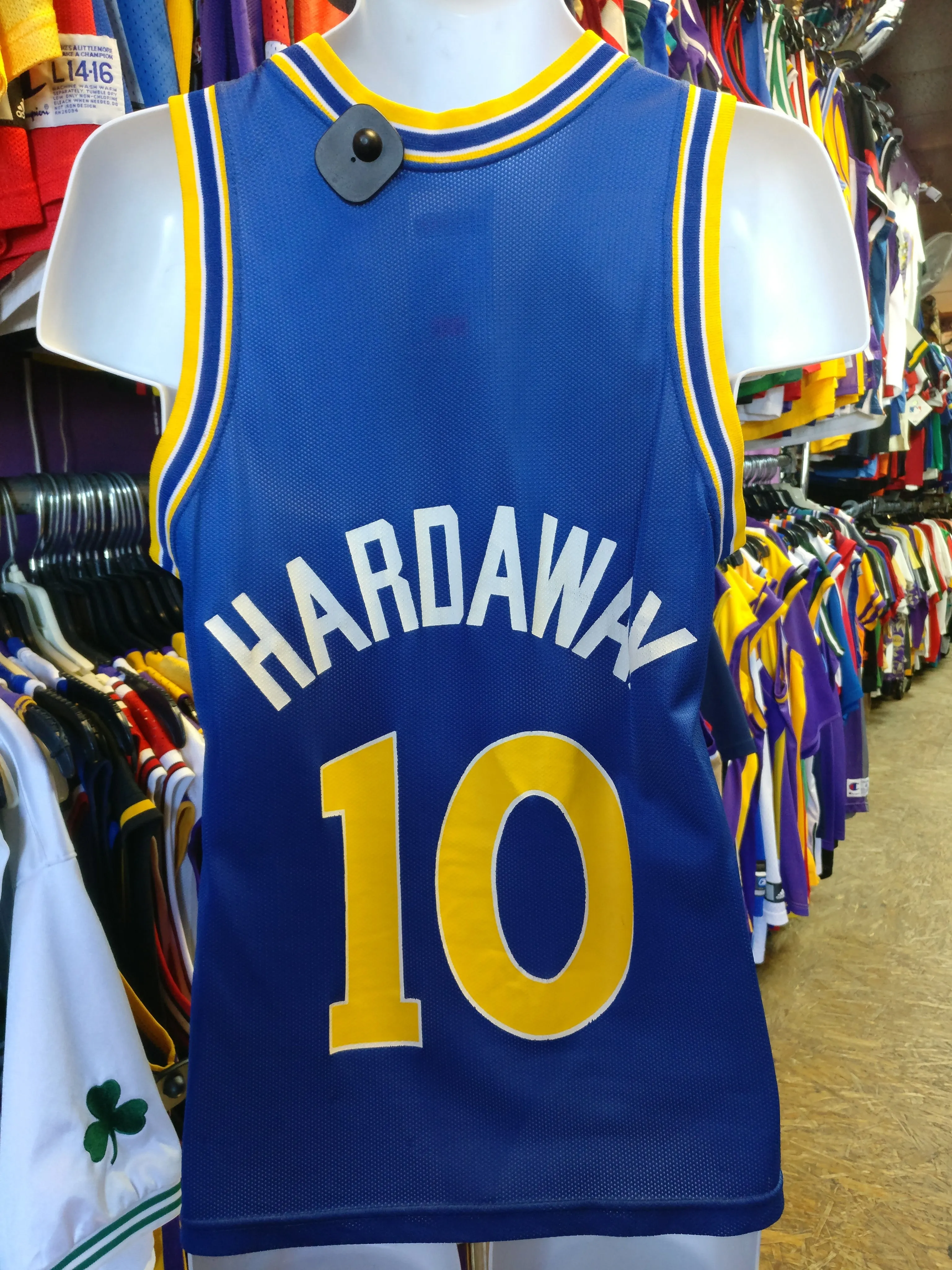 Vintage #10 TIM HARDAWAY Golden State Warriors NBA Champion Jersey 36