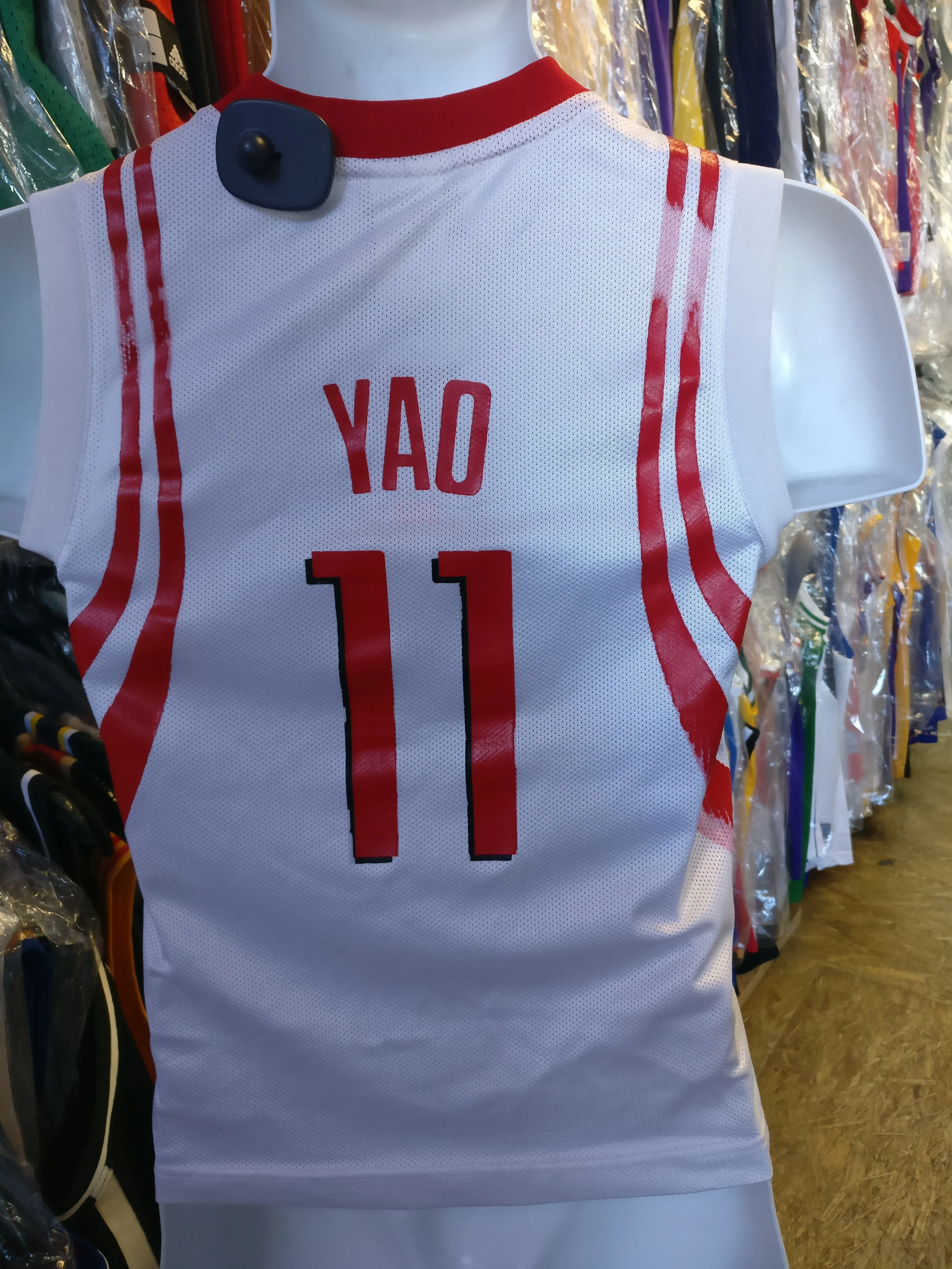 Vintage #11 YAO MING Houston Rockets NBA Reebok Jersey YS