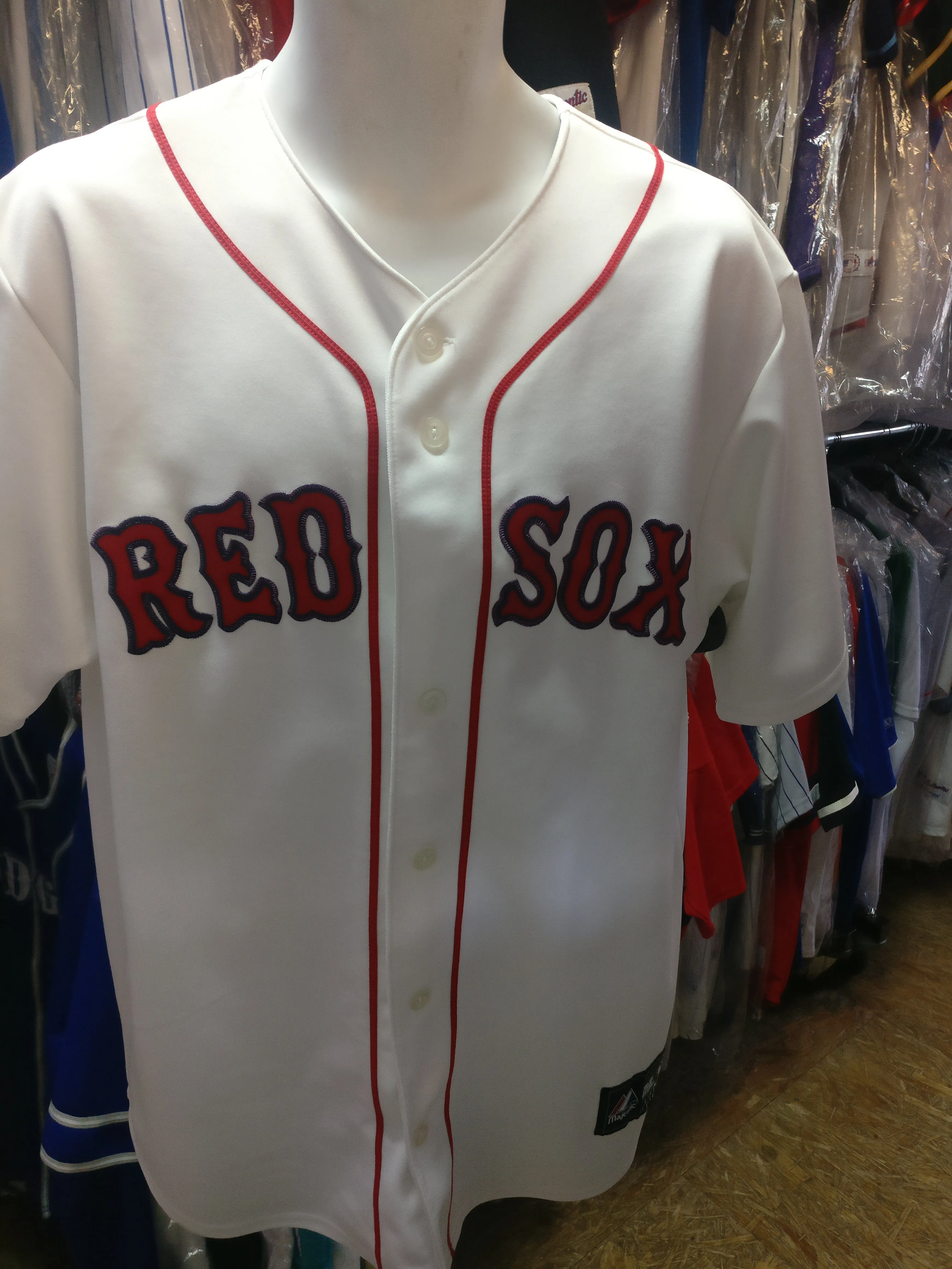 Vintage #15 DUSTIN PEDROIA Boston Red Sox MLB Majestic Jersey XL