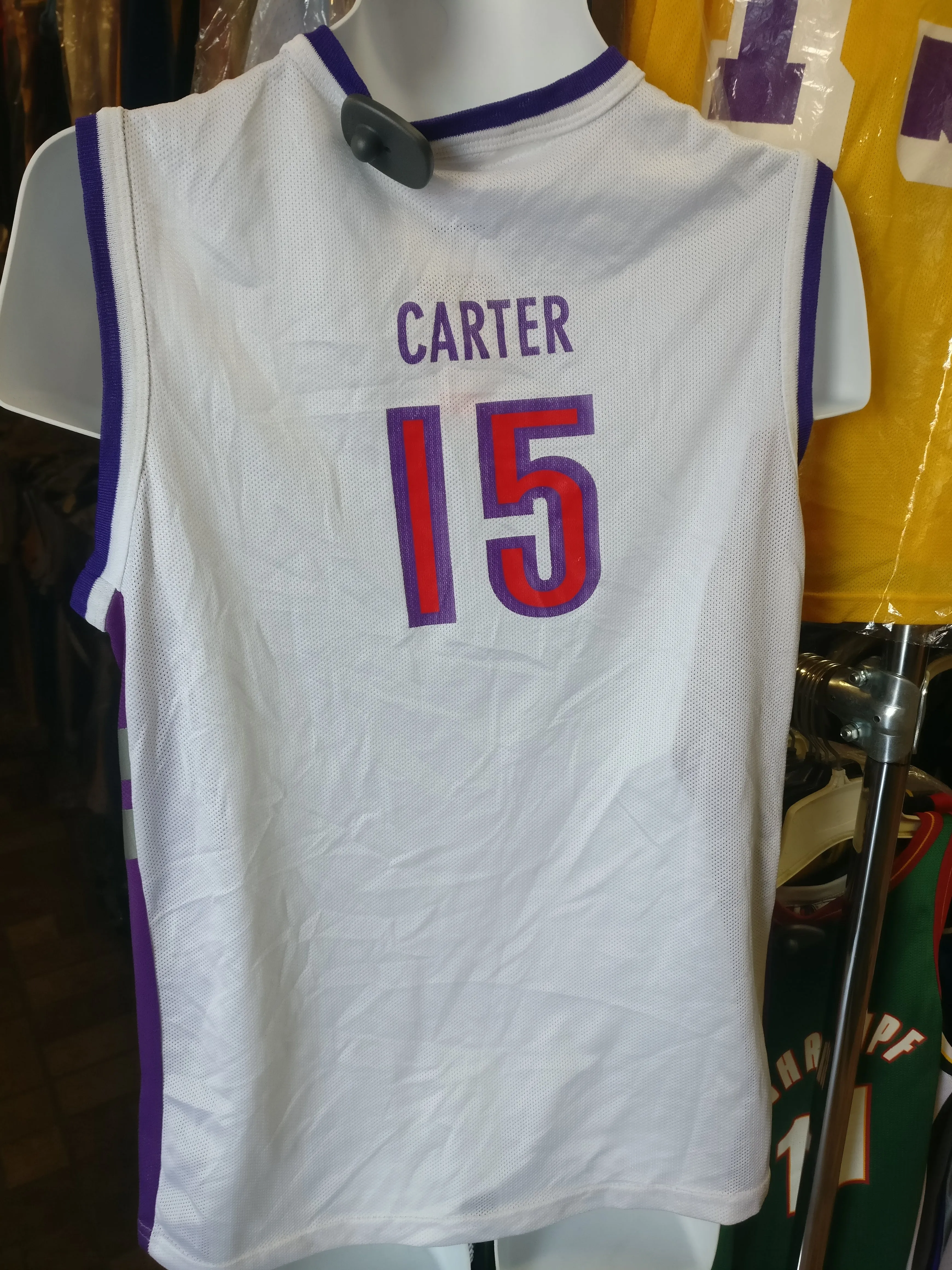 Vintage #15 VINCE CARTER Toronto Raptors NBA Champion Jersey 18-20