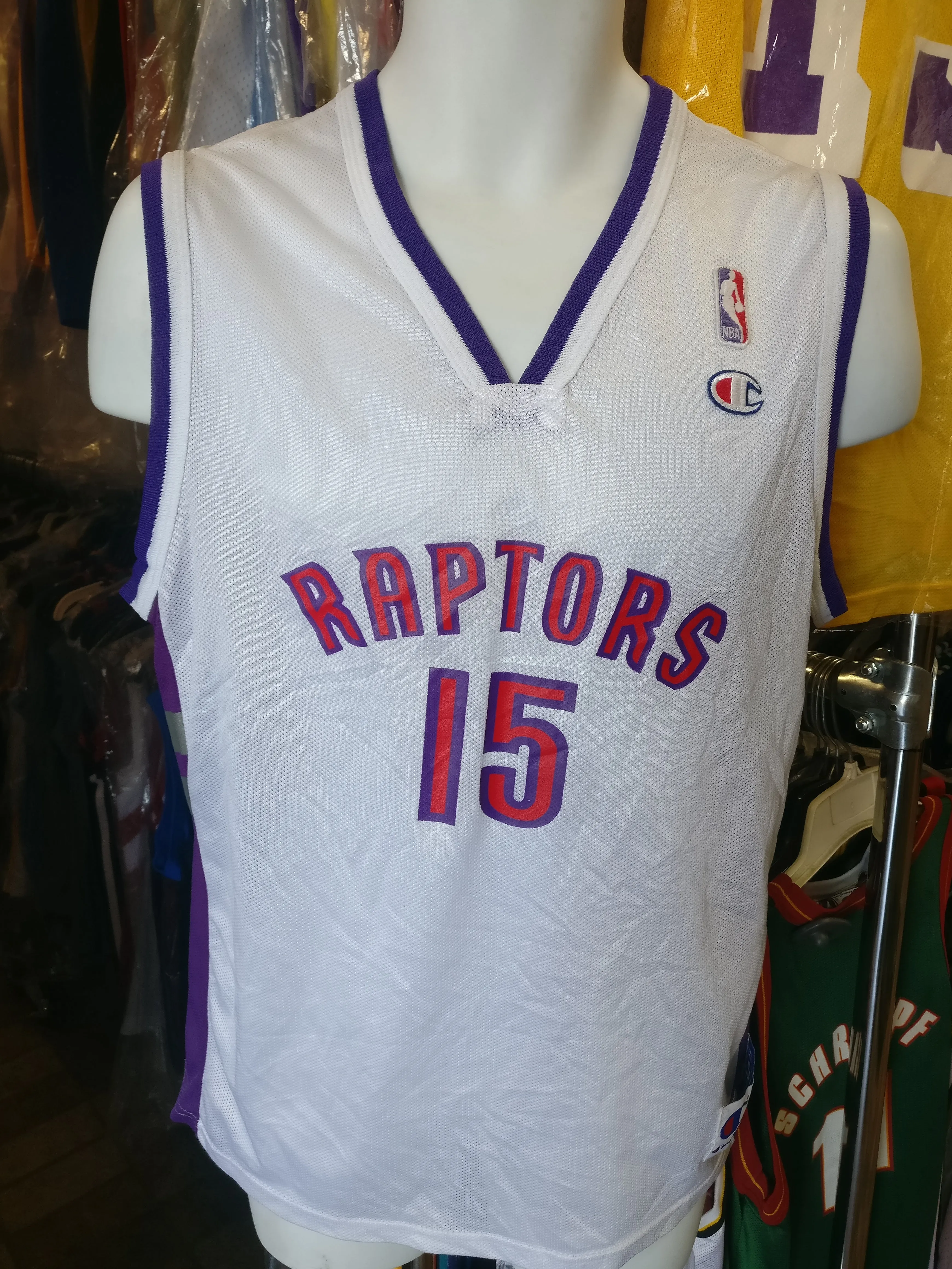 Vintage #15 VINCE CARTER Toronto Raptors NBA Champion Jersey 18-20