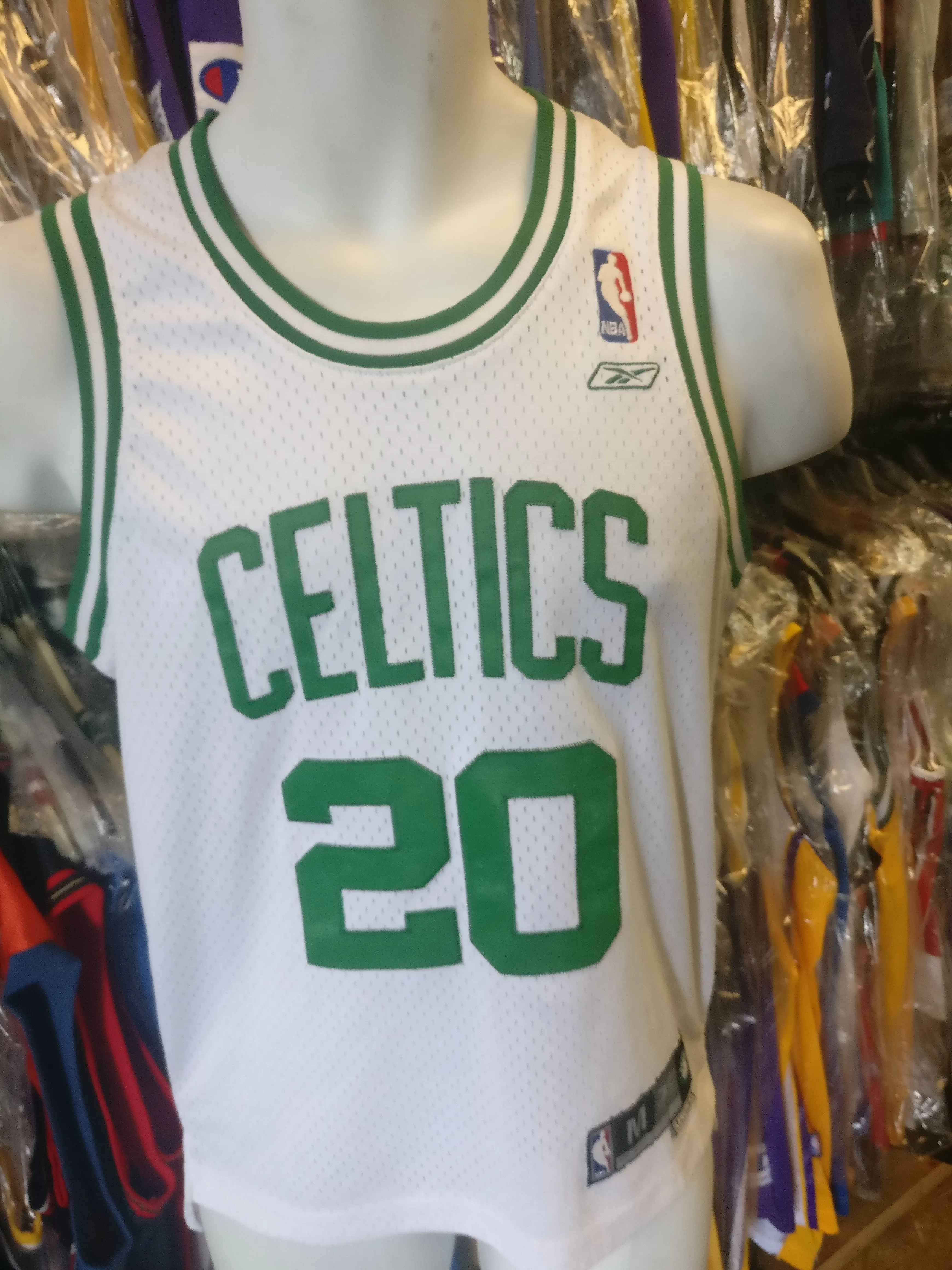 Vintage #20 GARY PAYTON Boston Celtics NBA Reebok Authentic Jersey YM