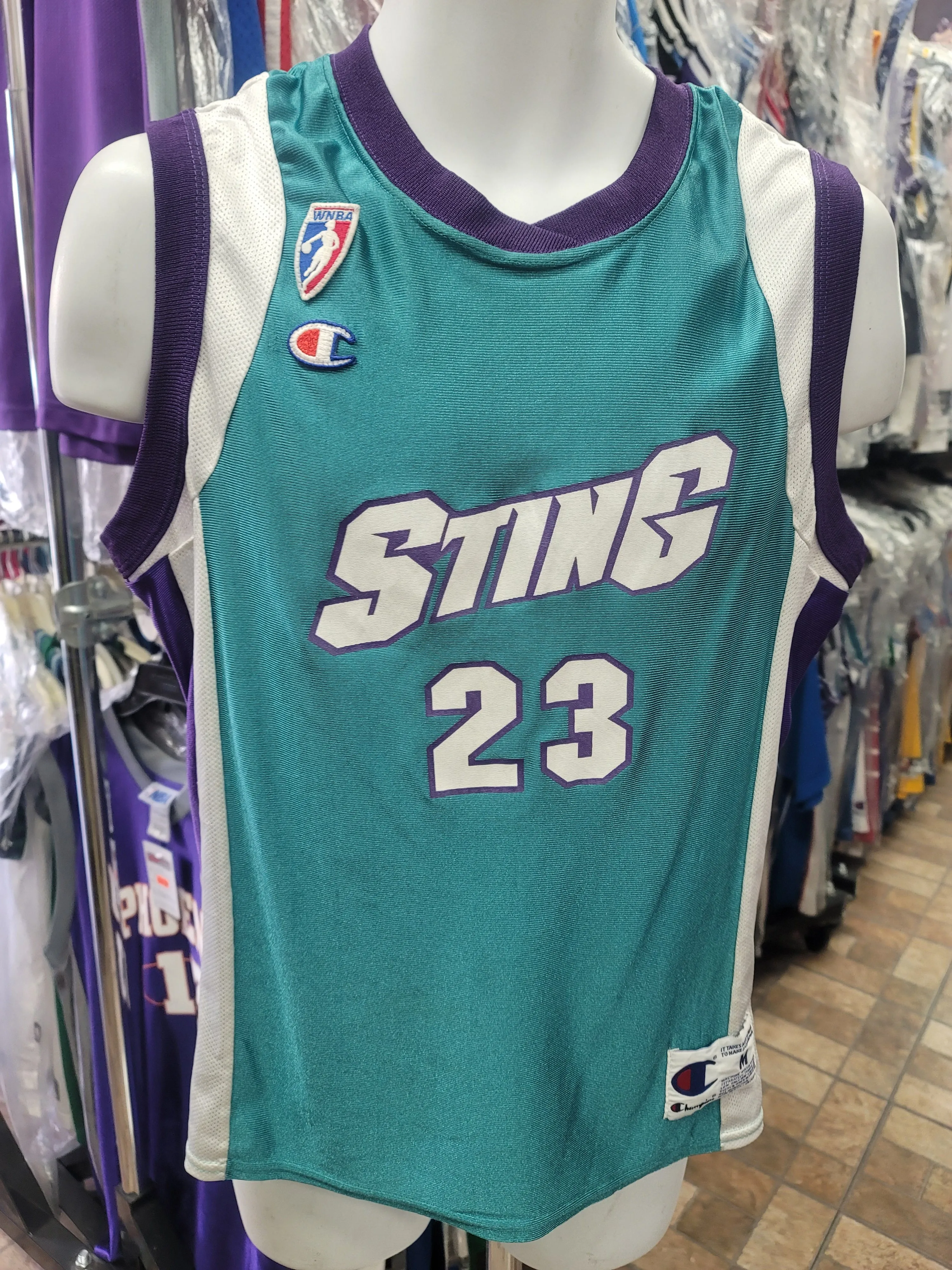 Vintage #23 VICKIE BULLETT Charlotte Sting WNBA Champion Jersey M