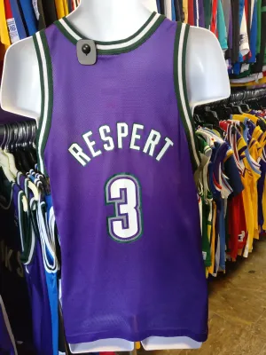 Vintage #3 SHAWN RESPERT Milwaukee Bucks NBA Champion Jersey 40