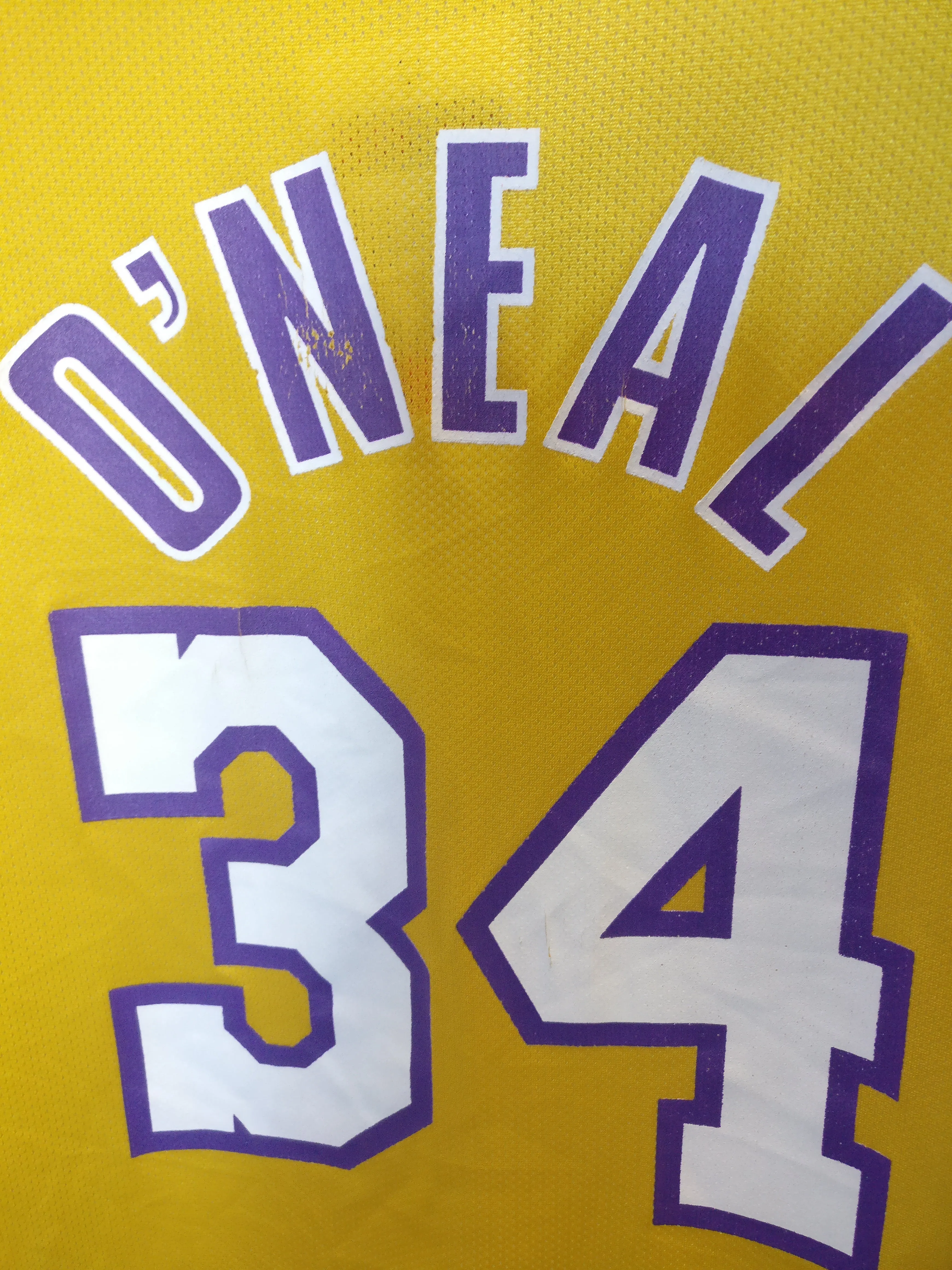 Vintage #34 SHAQUILLE O'NEAL Los Angeles Lakers NBA Champion Jersey 40