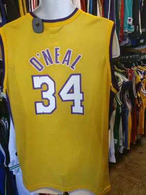 Vintage #34 SHAQUILLE O'NEAL Los Angeles Lakers NBA Champion Jersey 40