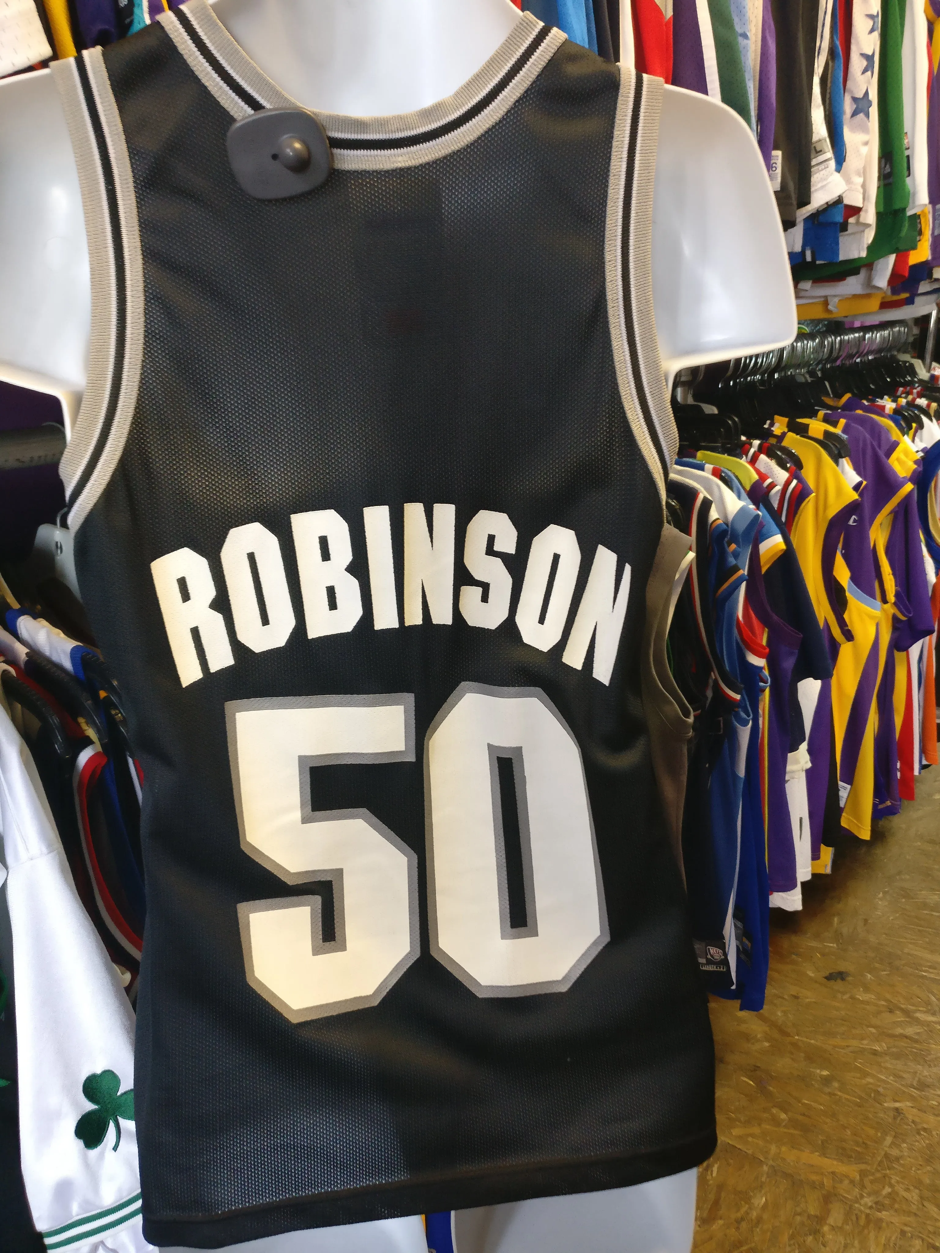 Vintage #50 DAVID ROBINSON San Antonio Spurs NBA Champion Jersey 36