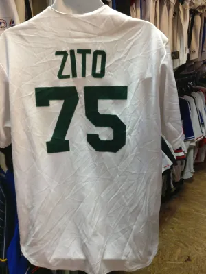 Vintage #75 BARRY ZITO Oakland Athletics MLB Majestic Jersey XL