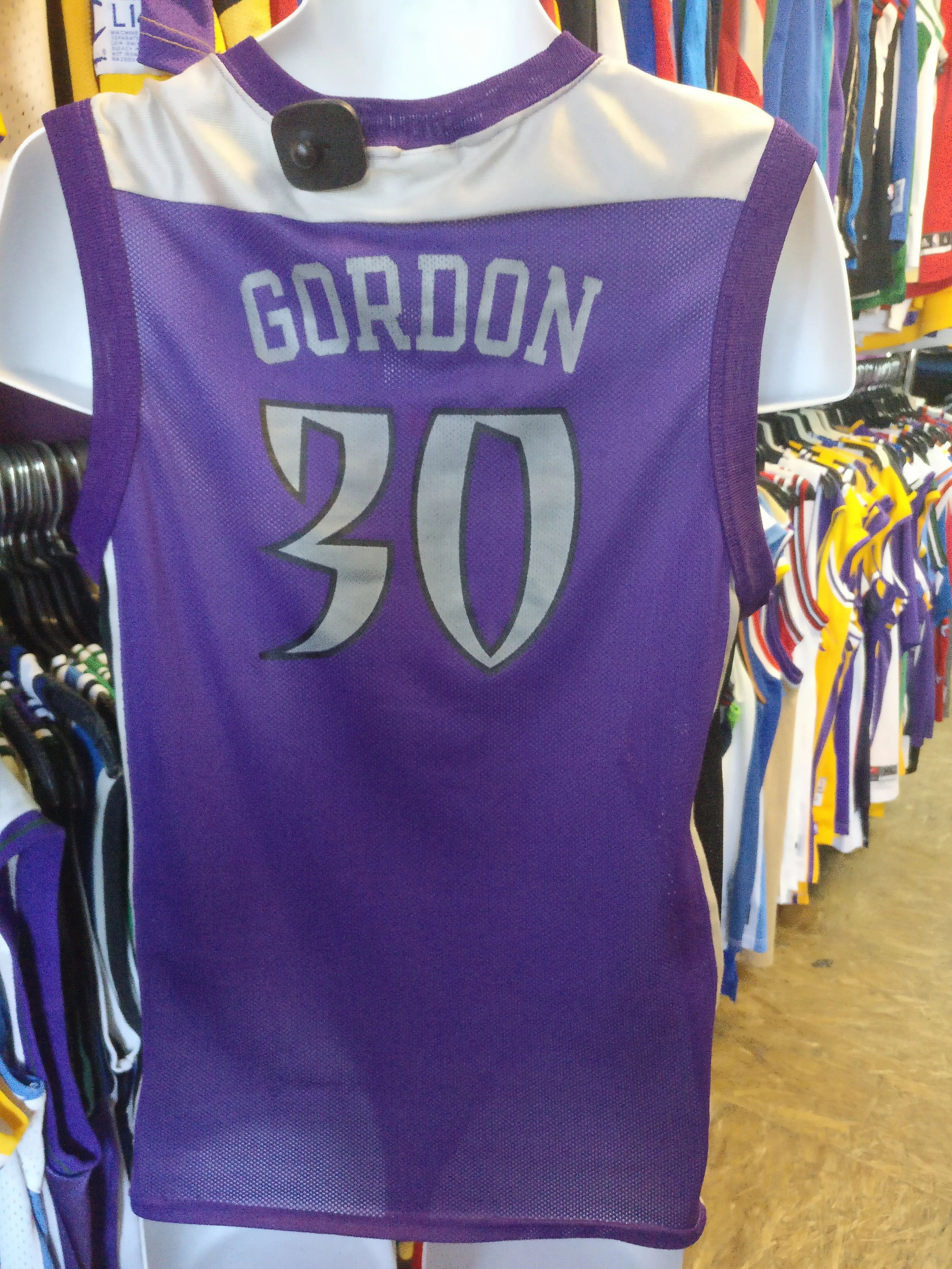 Vtg #30 BRIDGETTE GORDON Sacramento Monarchs WNBA Champion Jersey M