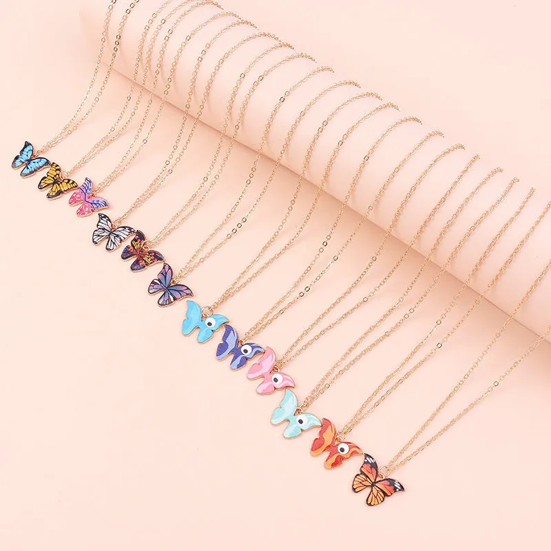 Women's Fashion All-match Butterfly Pendant Necklace