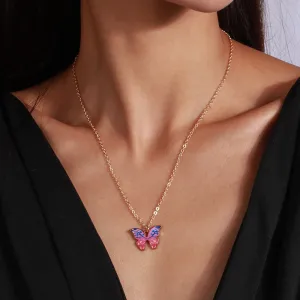 Women's Fashion All-match Butterfly Pendant Necklace