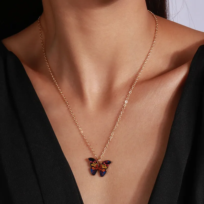 Women's Fashion All-match Butterfly Pendant Necklace